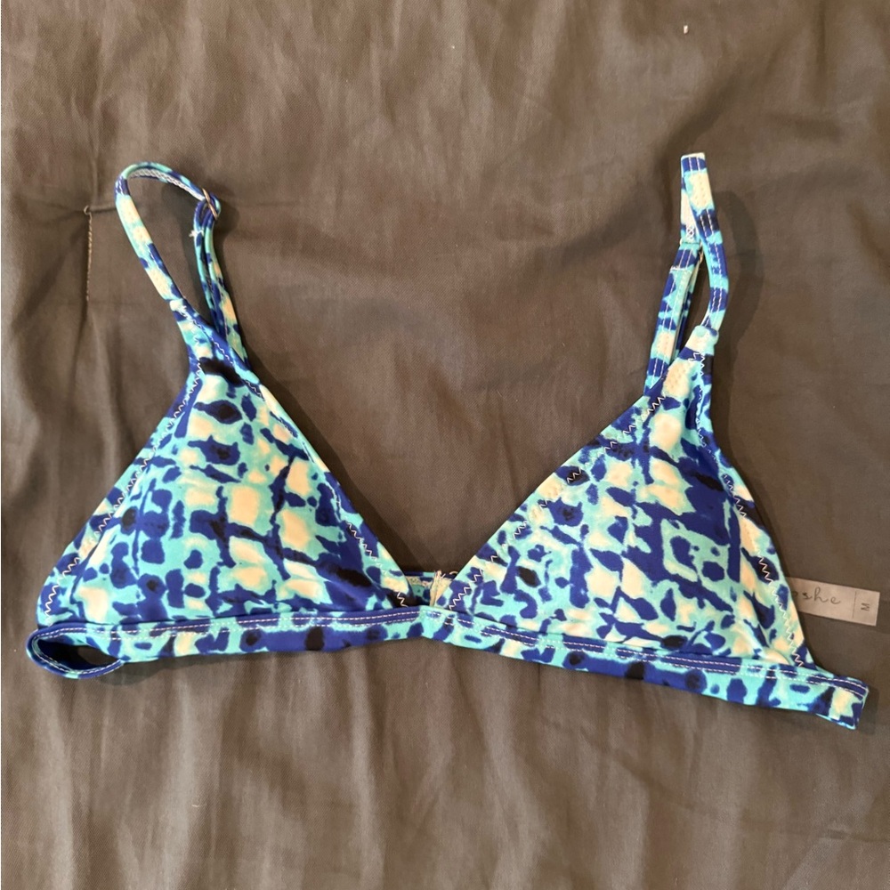 Cupshe bikini tye die blue